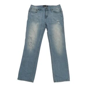 RSQ London Skinny Distressed Straight Leg Jeans Size 34 x 32 Men's